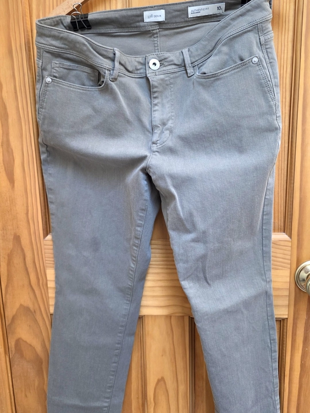 J. Jill Light Olive Color Stretch Ankle Jeans